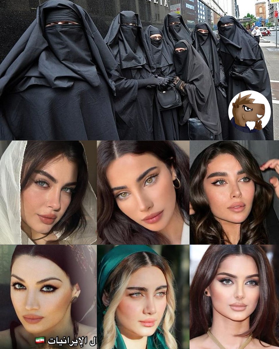 ¿Quién se iba a imaginar que debajo de todas esas mantas había tantas mujeres bonitas? Por un Irán Libre! 🇮🇷