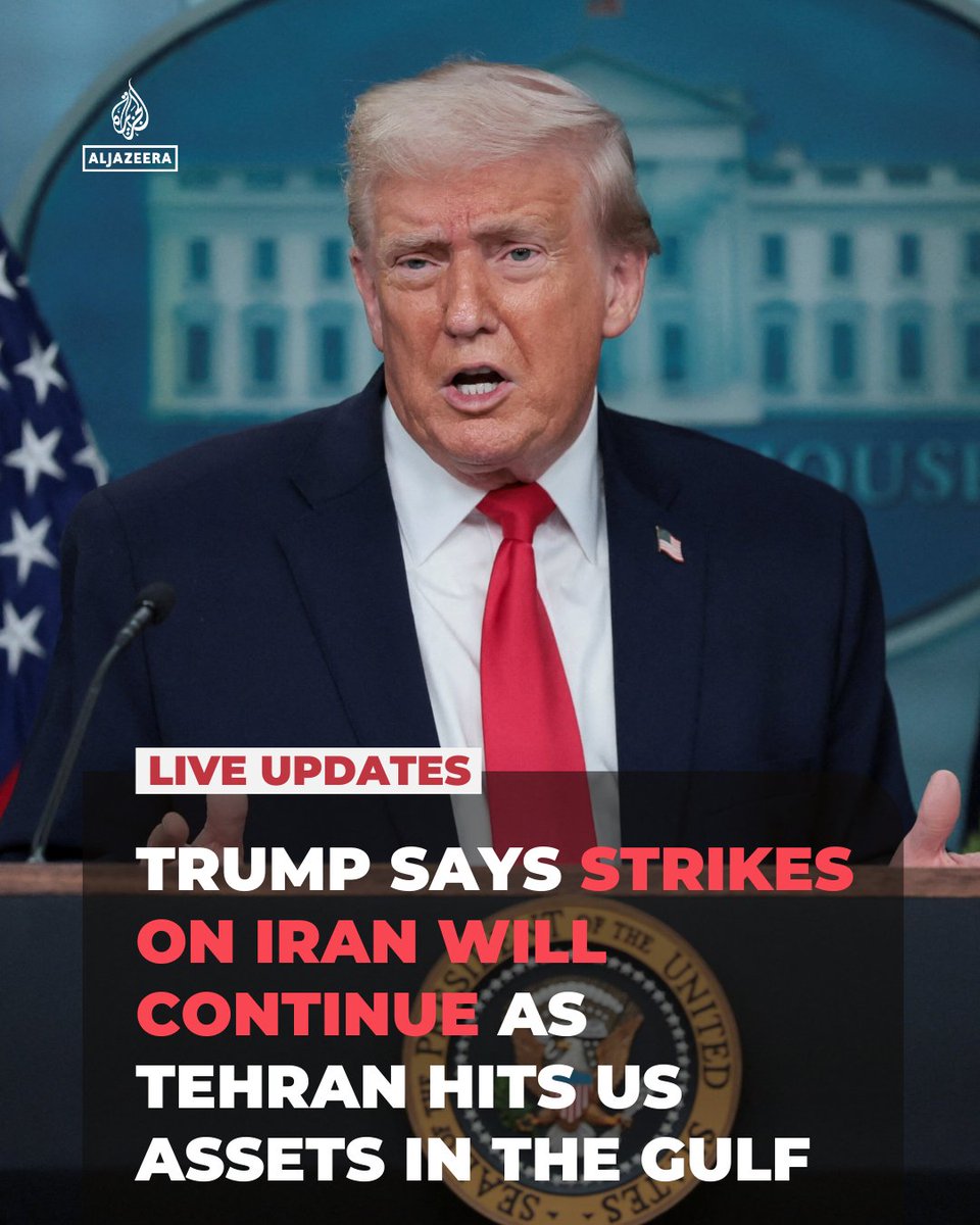 AJEnglish's tweet image. US President Donald Trump has warned that attacks on Iran will continue until all of Washington’s objectives are achieved and has promised to avenge the deaths of three American soldiers.

🔴 Follow our LIVE coverage: aje.news/w1xnmd