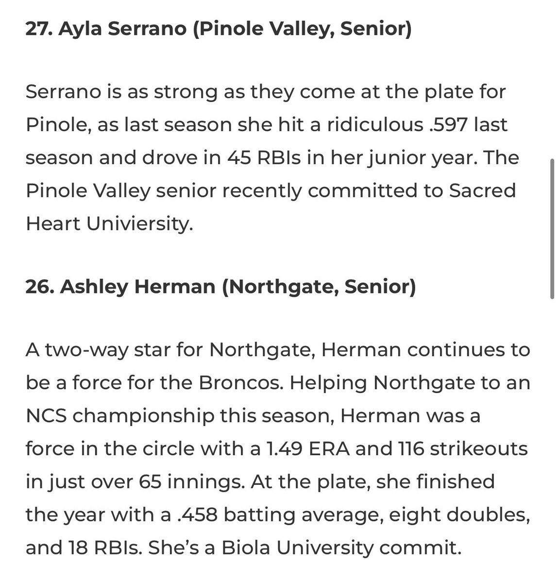 Ayla Serrano 2026 #7 MIF/UTL tweet media