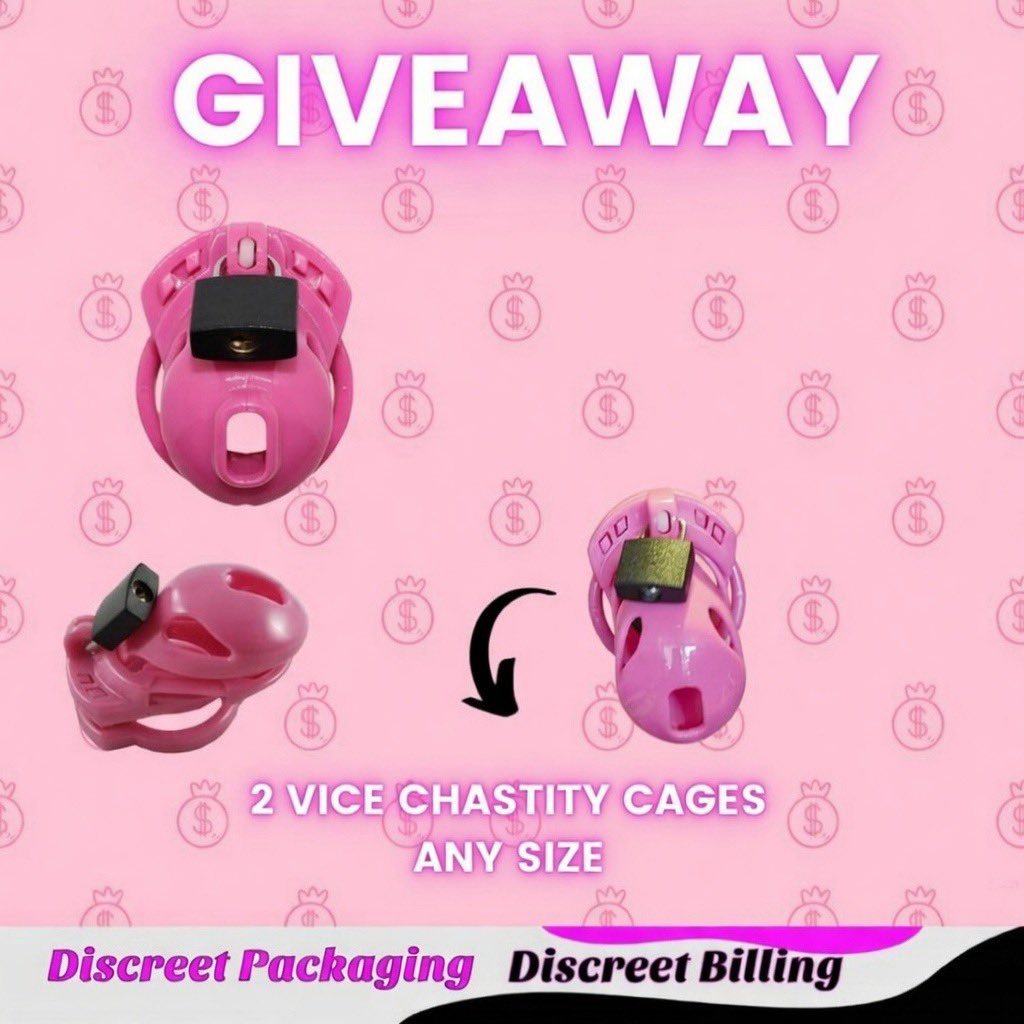 KateGilber25211's tweet photo. 🎀 2 VICE CHASTITY CAGES GIVEAWAY 🎀

I’m giving away 2 Vice Chastity Cages to 2 lucky winners 🎁
Winner can choose any size.

Don’t miss this chance!

How to enter:
🔁 Retweet
❤️ Like
💬 Comment “I need”

Simple steps, big reward ✨
Winners will be announced soon. Good luck https://t.co/Yuj7UgmEbI