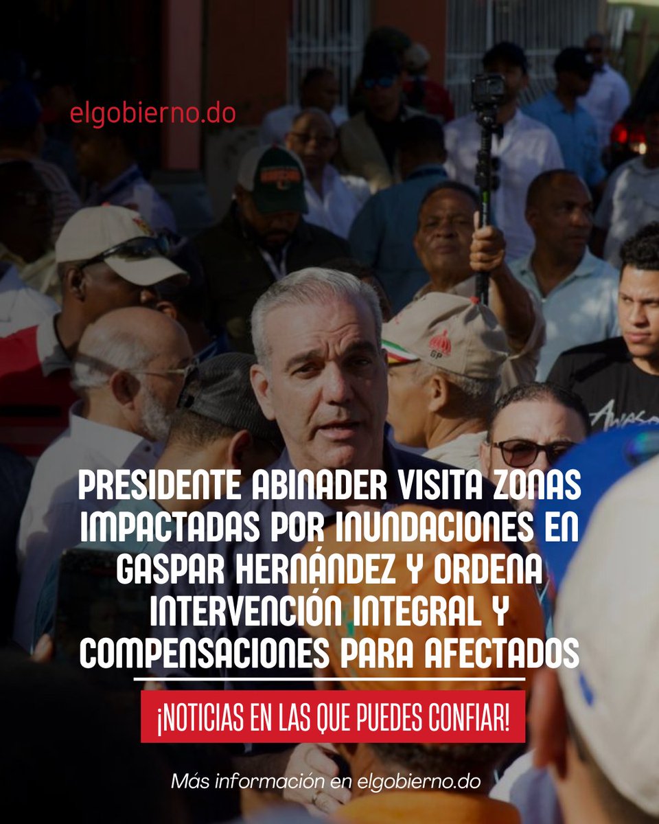 Tras realizar recorrido, el mandatario instruyó indemnizaciones para familias y comerciantes y dispuso obras estructurales para prevenir nuevas tragedias.

Más información en elgobierno.do
<a href="/luisabinader/">Luis Abinader</a>