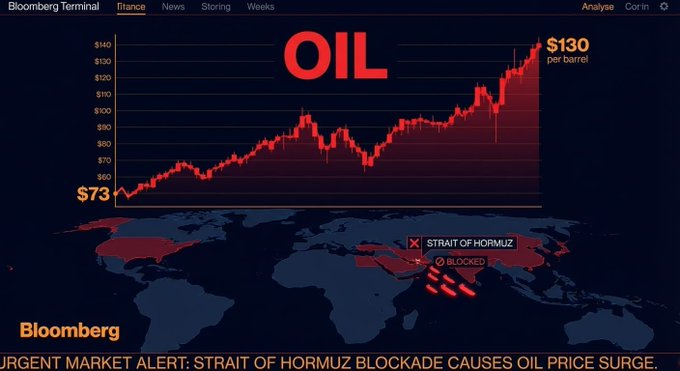 THE WORST MARKET CRASH SINCE 2008 COULD HIT IN LESS THAN 12 HOURS

The Strait of Hormuz is SHUTTING DOWN.

70% of vessel traffic has ALREADY stopped.

This has NEVER happened before in modern history.

Over 20% of the world's oil and 20% of global LNG passes through this one