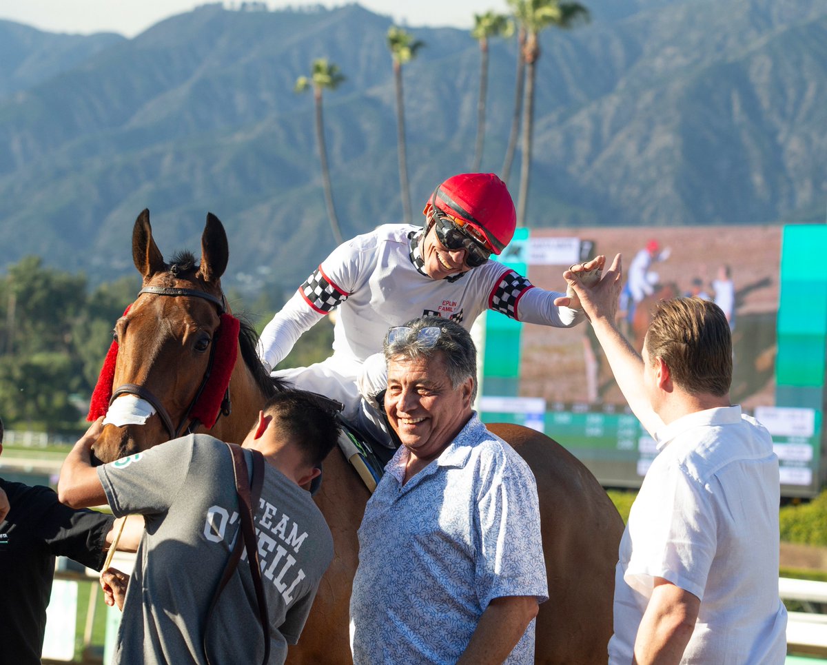 toc_racing's tweet photo. Congratulations, ANGELICA BAY
@santaanitapark R7, 3/1/26
Owner: Danny A. Eplin
Trainer: @DougONeill1 
Jockey: Emisael Jaramillo https://t.co/BHw4qtTNvk