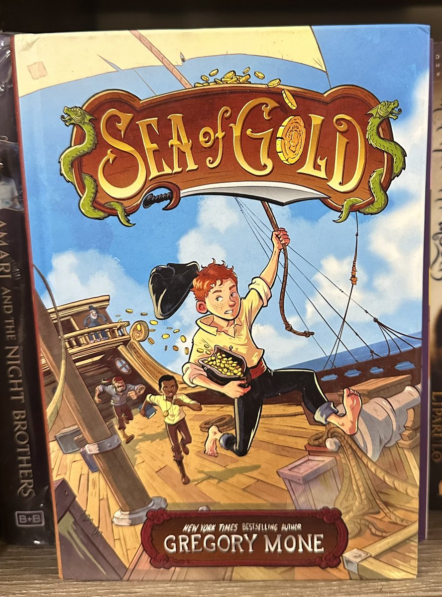 UpWithBooksOrg's tweet photo. The March book giveaway is open!  This month win a signed copy of Sea of Gold by
Gregory Mone. Contest is on our website: https://t.co/bQIglWwj5I  
Good luck!! 🍀 📚
#kidsread #read #supportliteracy #pirates https://t.co/JHl6MG2tyU