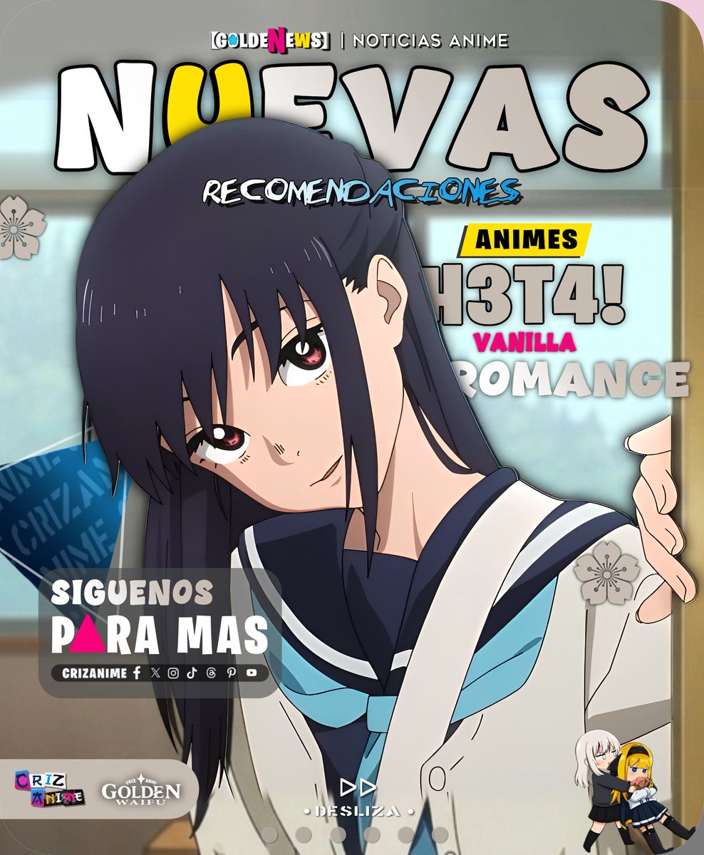 CRIZanime's tweet photo. Recomendacion 🔥
Anime | H Vainilla
.
.
#Goldenwaifu #Criz #anime #otaku #viral https://t.co/BGjR8wS26C