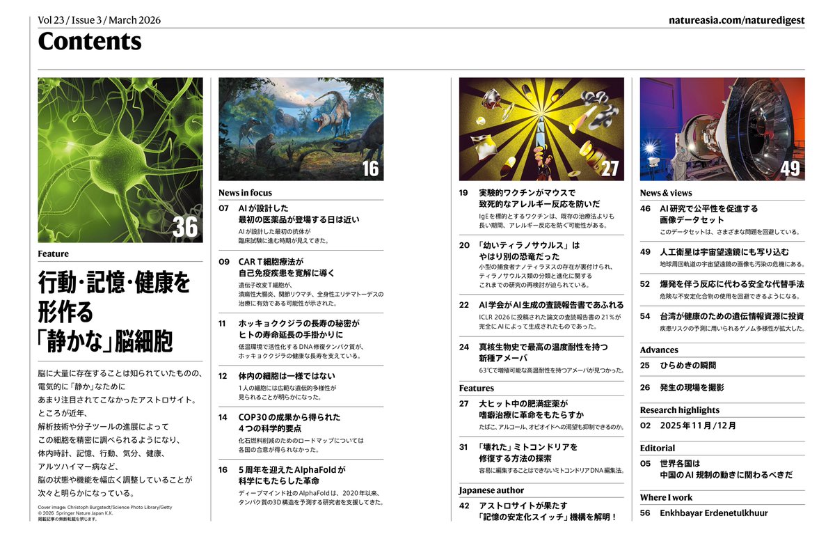 Nature ダイジェスト/編集部 tweet media
