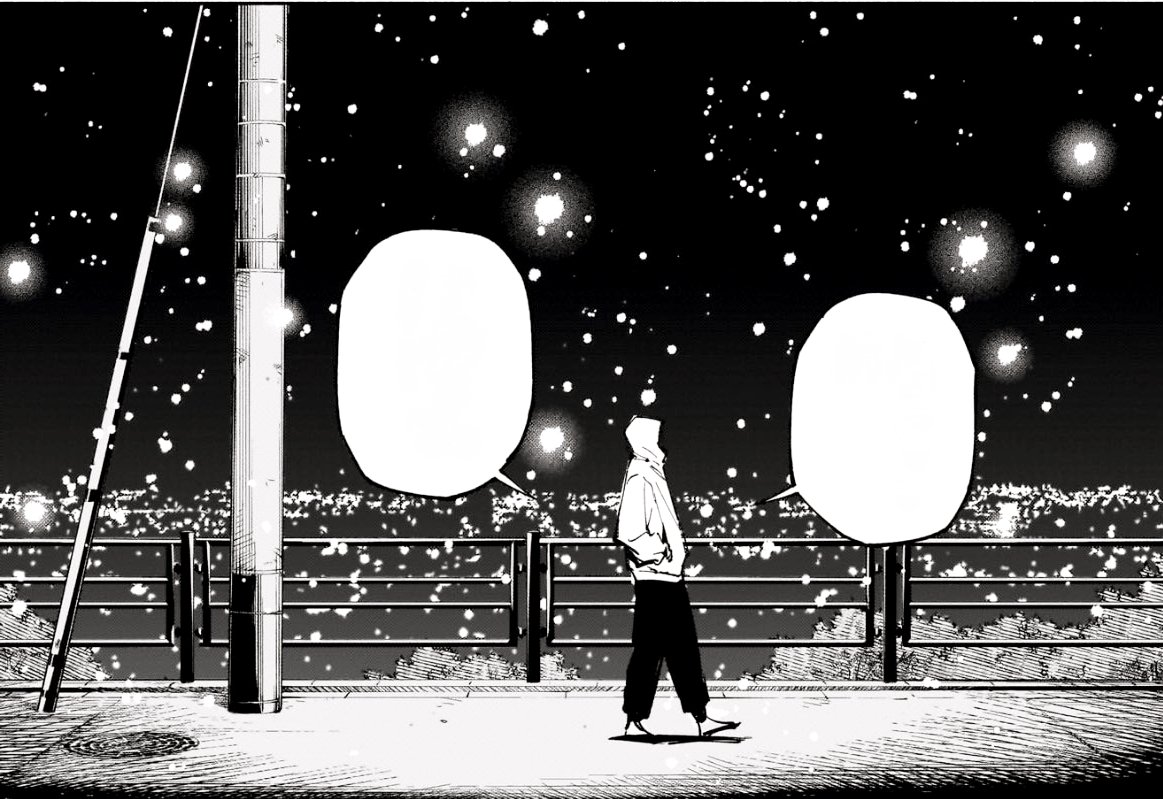 by_kayzer's tweet photo. That snow imagery really frames Yuji’s growth—he looks so at peace now. Maru finally steeling his resolve is a massive turning point, but Yuji’s validation is what seals it. He’s not just a witness; he’s a partner in this sin.❄️
#modulo24 #jjkmodulo #ModuloSpoilers #yujiitadori https://t.co/UG5LupaQEc