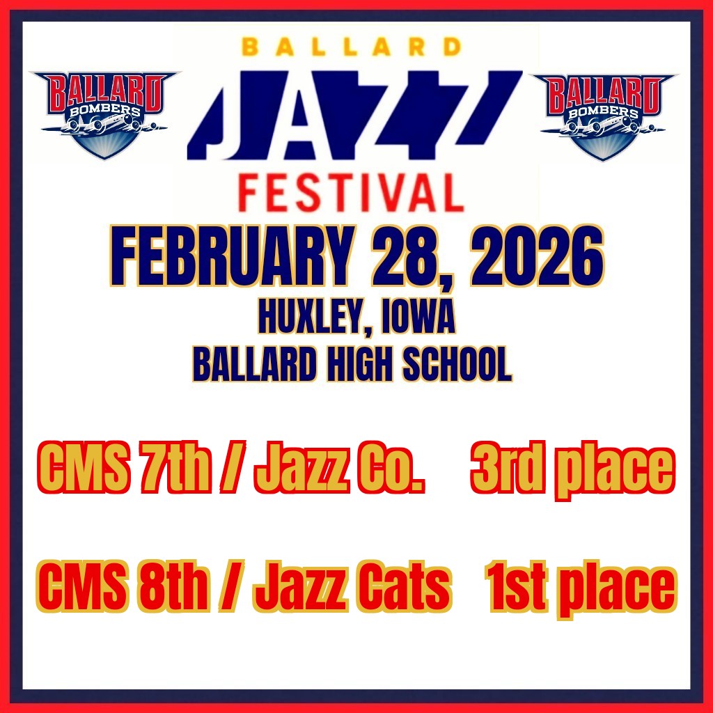 jazzcatsccsd's tweet photo. Congratulations, CMS Jazz Bands!! https://t.co/rKIVziUfpc