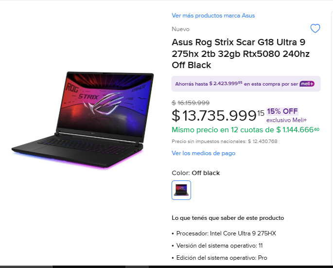 EmanuelVisnuk's tweet photo. Que locura los Precios de lo que es Tecnología en Argentina... En algunos Países tiran las cosas en la calle y compran uno mejor todos los años... https://t.co/imJjoiDlxM