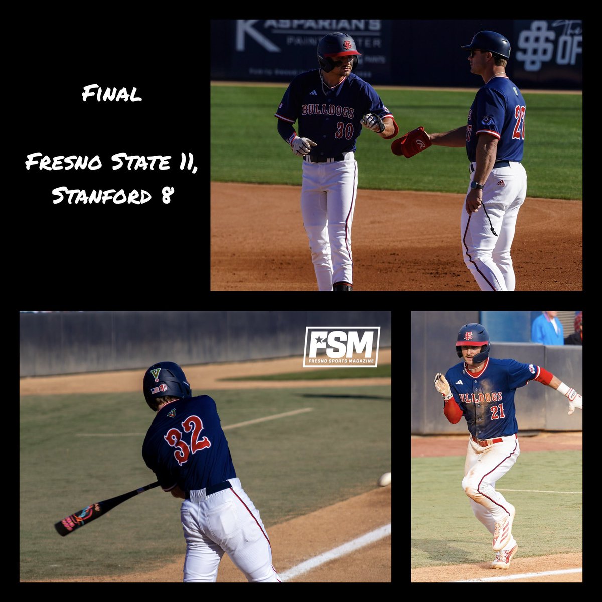 AlScott1998's tweet photo. The Diamond Dogs take 2 of 3 from Stanford this weekend, including an 11-8 win Sunday to improve to 6-4 on the year. 

Sky Collins, Mikey Boyd and Owen Faust combined 12 R, 15 RBI and reached base 27 times. 

Recap from all three games 🔗 https://t.co/dLyZfrwXU3 https://t.co/8eL7gMNE1B