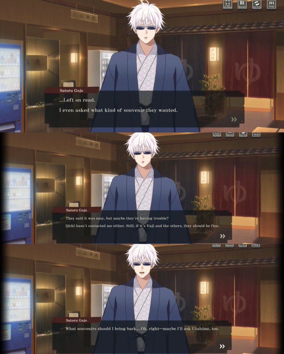 The new Phanpara event has me lowkey feeling bad for Gojo, he was just trying to buy them gifts but all his kids are their hater phases 😭😭