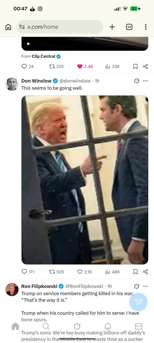 <a href="/donwinslow/">Don Winslow</a> Trump royally fuck ups everything.

The below tweet has been removed, I'm not sure if Elon had a hand in it.