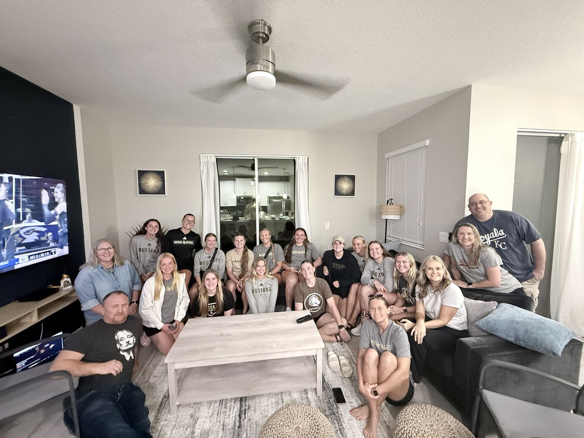 So lucky to have such awesome Mustang Parents feeding our team before we start games tomorrow!