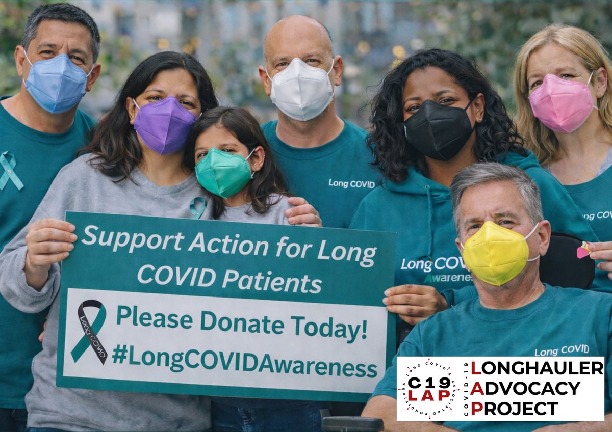C19LH_Advocacy's tweet photo. March is #LongCOVIDAwareness Month — and we’re asking you to help power the patient-led work that makes every other part of the Long COVID response possible.

Education drives awareness, informs clinicians, shapes research, strengthens policy, and protects communities. 

For six years, people living with #LongCOVID have volunteered their time through C19LAP, as an all-volunteer, patient-led organization — and together, we’ve accomplished a tremendous amount. As time goes on however, our health declines, resources have disappeared, while conversely, the demand for our work and presence has grown. We want to do more — and we need to do more — but the resources to sustain and expand this work must exist.

Will you help us get there?

Start your Team or Individual Zeffy Campaign or Donate Here:
https://t.co/iCHzDOgUVj (Tutorial here: https://t.co/yahO0adsZe)

Learn more about Long COVID and how to get involved this Long COVID Awareness Month:
https://t.co/c3s4rOw3tp