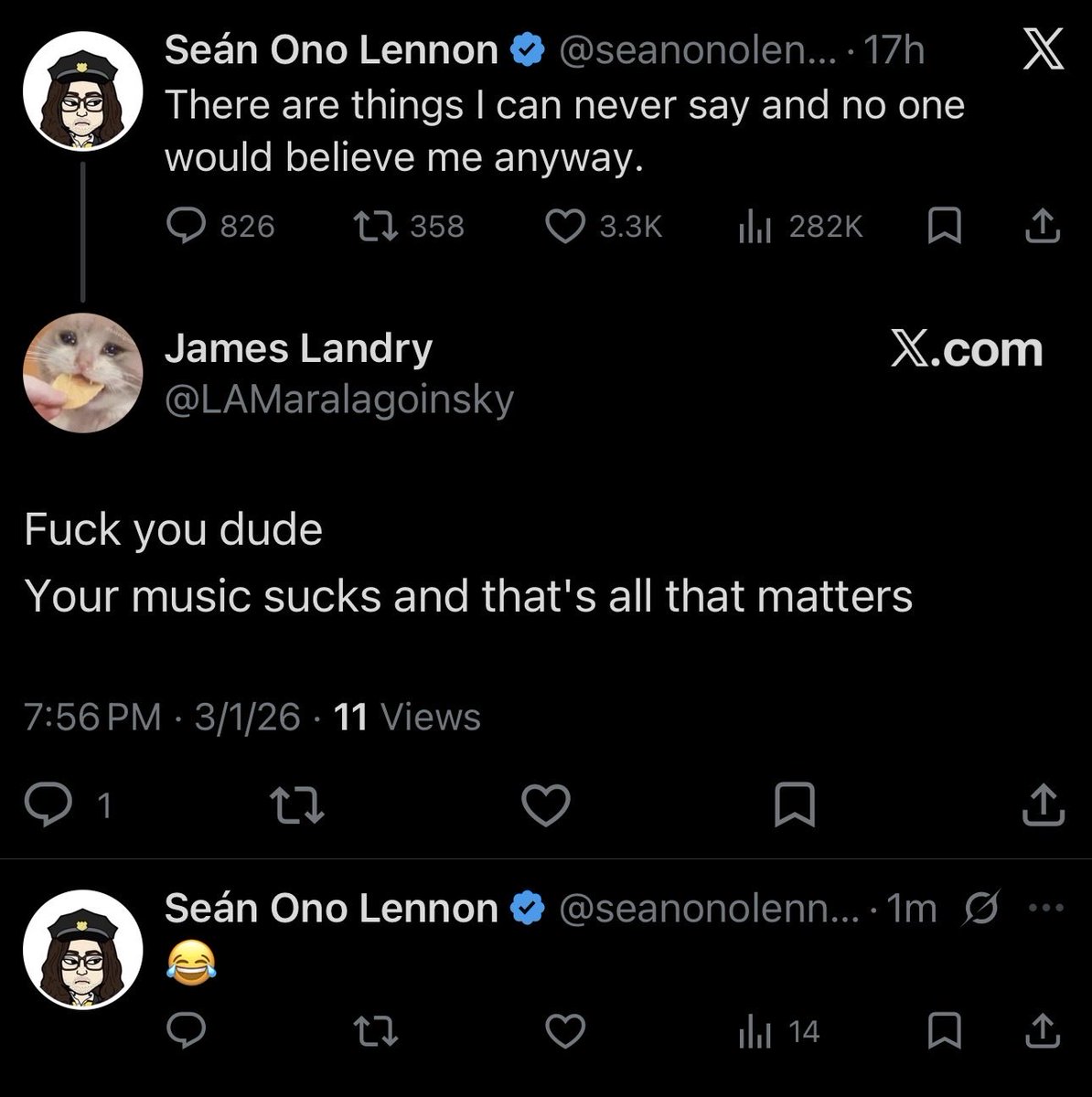Seán Ono Lennon tweet media