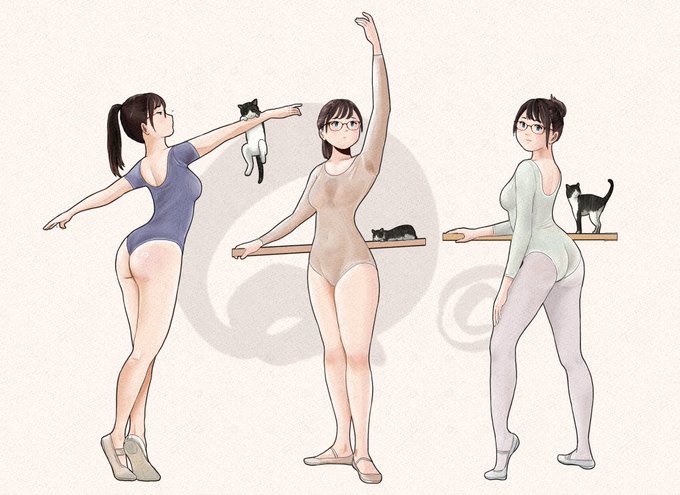 #今月描いたイラストを晒そう 
レオタードがやっぱ好き🩰🩰🩰 