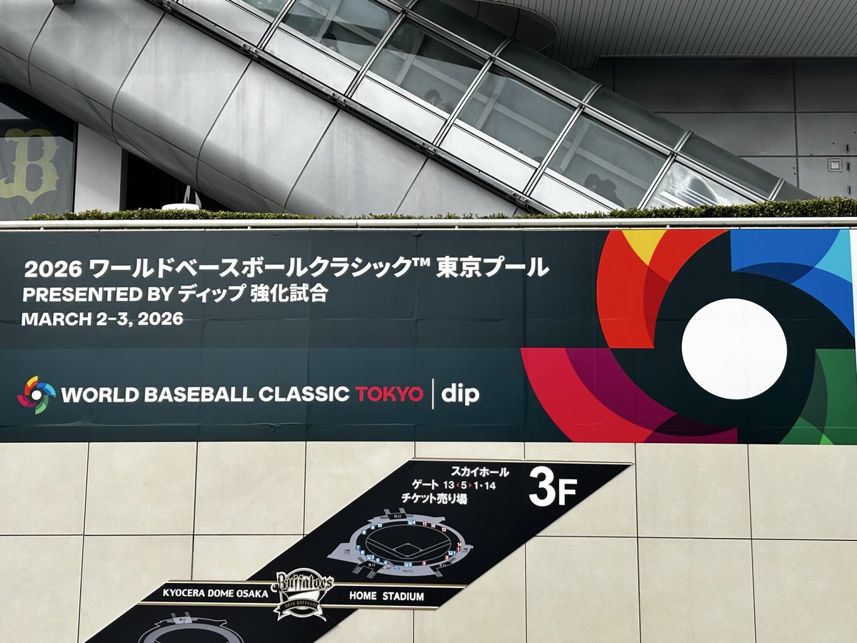 evenaviosaka's tweet photo. いよいよ本日から京セラドーム大阪では、WBC日本代表強化試合が開催されますね！

球場内の人工芝も新しく生まれ変わり…✨

スーパースター達が集結します！

同じ空気を吸えるだけでも羨ましい…✨

行かれる方は、目に焼き付けましょう✨✨

#ワールドベースボールクラシック
#大谷翔平
#山本由伸
#鈴木誠也
#村上様
#岡本和真
#吉田正尚
#菊池雄星
#菅野智之