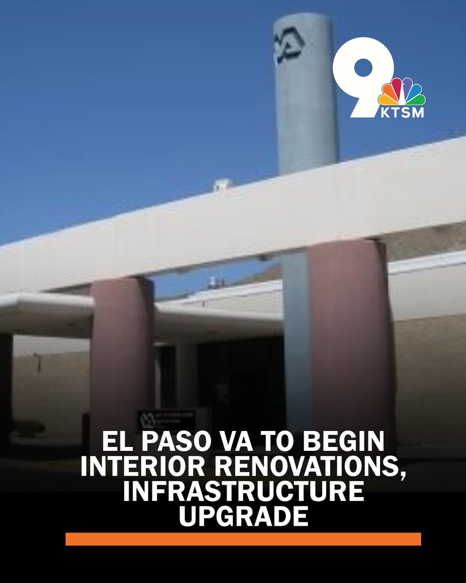KTSMtv's tweet image. Improvement projects for the first quarter of fiscal year 2026 for the El Paso VA Healthcare System will consist of interior renovations, the VA said. #VA #Vets #HealthCare

ktsm.com/news/el-paso-v…