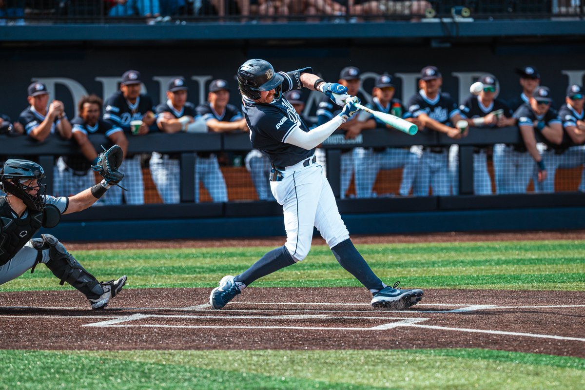 DBU_Baseball's tweet photo. What a weekend at Horner!

Krauss and Neville leave the yard twice. 
Borberg tosses four scoreless.
Pats tally their second walk-off victory of the year...
AND MORE!⤵️

https://t.co/zdam2fdhpI https://t.co/cWPbMTV52s