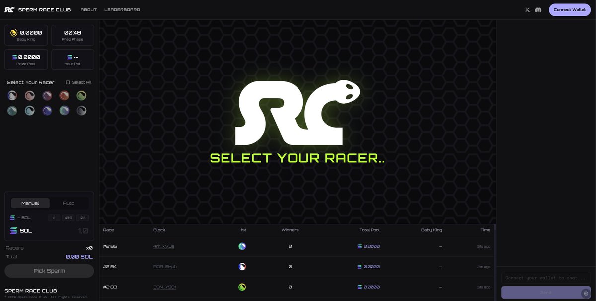 We’re submitting to Graveyard 🪦 &amp; Monolith 📱

<a href="/magicblock/">MagicBlock ✨</a> VRF is live.
<a href="/solanamobile/">Seeker | Solana Mobile</a> version ready.

We’re opening a limited beta wave before full launch.
👉 spermrace.club

Early testers = ... 👀
(you don’t want to be late on this one)

Drop your SOL address below. 👇