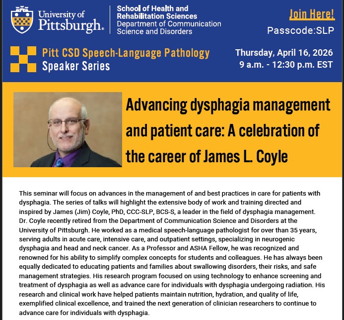 Pitt Communication Science and Disorders tweet media