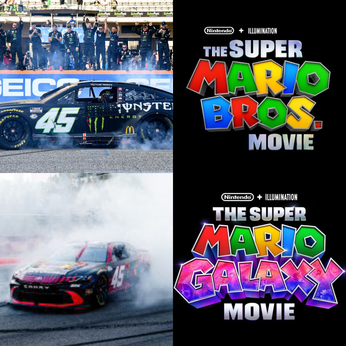 User10036703's tweet image. If I had a nickel for every time Tyler reddick wins at @cota on the same year a super mario movie is released, i would hav 2!🤯