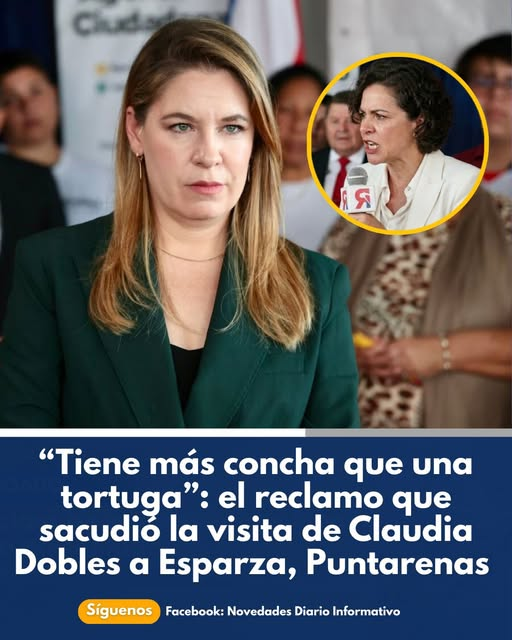 Esta progre zurda de Claudia, no solo tiene más concha que una tortuga, sino que el pueblo costarricense la rechaza abiertamente y no confía en ella!