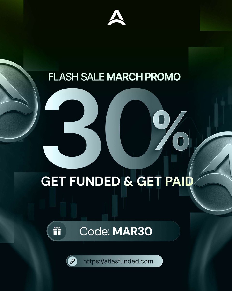 Opportunity guyz to get funded 

🚨 MARCH PROMO IS LIVE 🚨

🔥 30% OFF on all evaluations 

Use code: MAR30 at checkout 

This is your sign to stop watching and start trading.

Get funded for less!