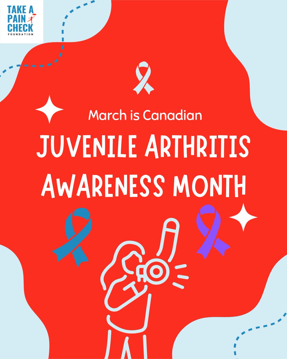 takeapaincheck's tweet photo. March is Juvenile Arthritis Awareness Month in Canada
This month, stay tuned for our “Day in the Life” series and Instagram takeovers from our incredible ambassadors with lived experience.
#JuvenileArthritis #ArthritisAwareness #TakeAPainCheck #JAMonth #ChronicIllness #TAPC https://t.co/DZVIwGL9yp