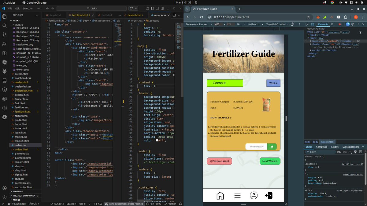 Gu___chy's tweet photo. Built a fully mobile-responsive agro farm web app (18+ pages) using only HTML &amp; CSS.

Large-scale structure + consistent UI + real-world concept.

Growing as I build. @blockfuselabs @ScarFaceLabs 

https://t.co/QRqBQj3x8g https://t.co/atSZoPMcmg