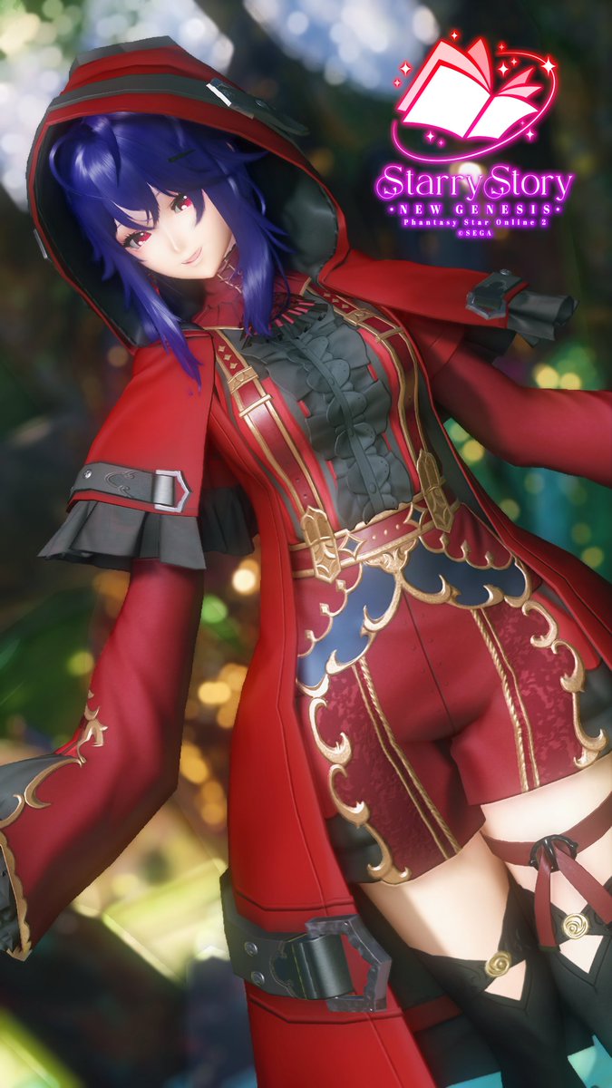 おはようございます〜(*´▽`*)ﾉ
パンタリベラで赤ずきんコーデ

#PSO2NGS_SS
#メンテの日じゃないけどssを貼る
#ma7ロゴ