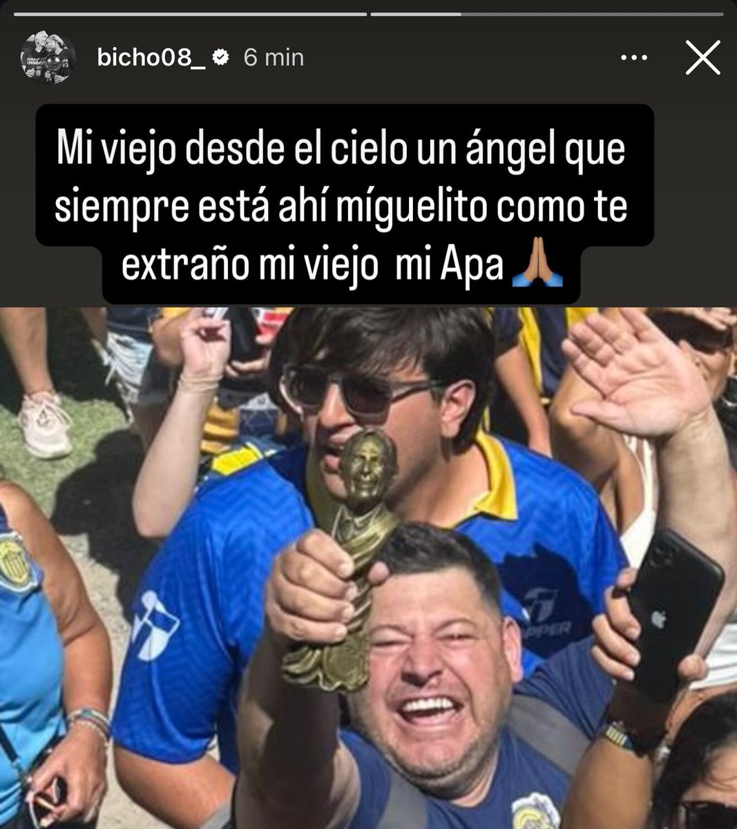 Gracias bicho por quererlo tanto como nosotros, gracias jugadores por respetar la historia y sobre todo gracias por regalarle este mimo a Miguelo allá arriba.