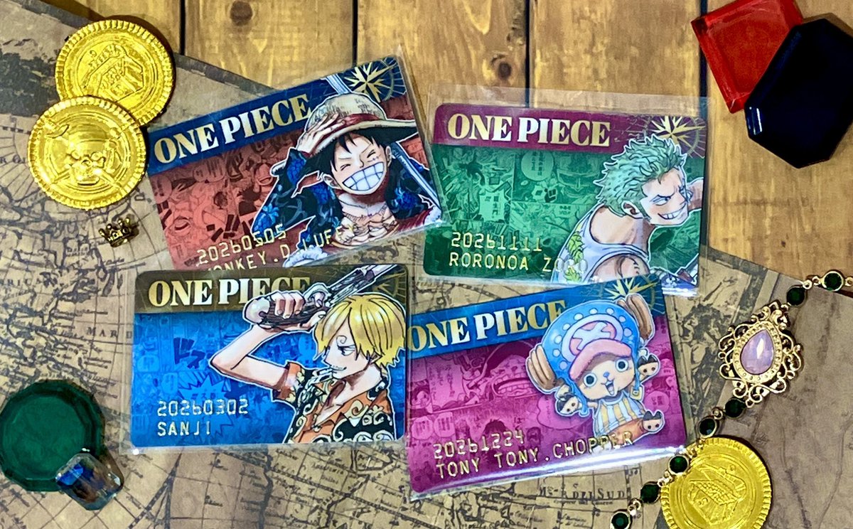 新商品】原画商品 『ONE PIECE』バースデイコレクションカード2026 4枚