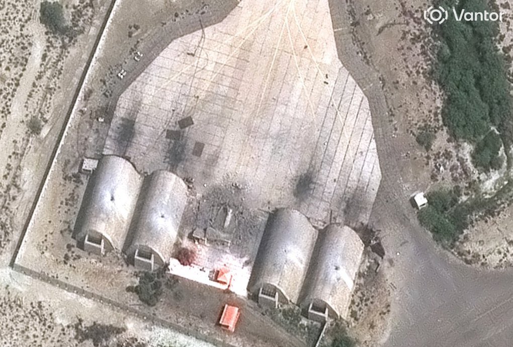 You’re probably overwhelmed by the flood of battle damage imagery from Iran etc on your timeline, but take a moment to look at this photograph of Iran’s Chabahar Konarak Airport.

Look closely at the holes punched cleanly through the roofs of the 4 hardened aircraft shelters by