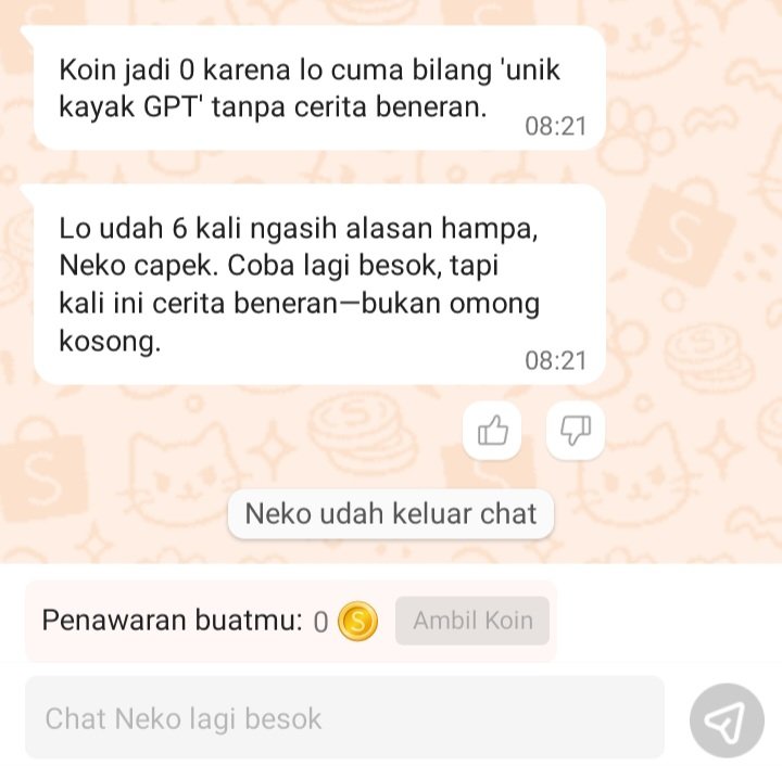 Neko kamprettt malah ngambek😡