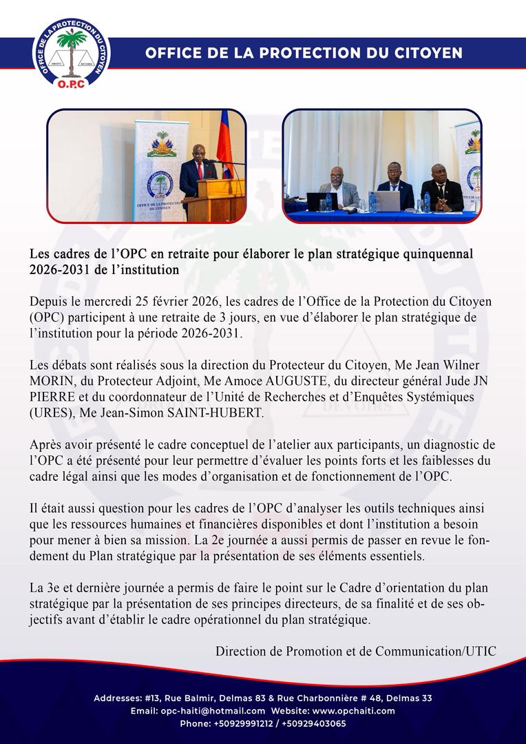 OPC Haïti tweet media