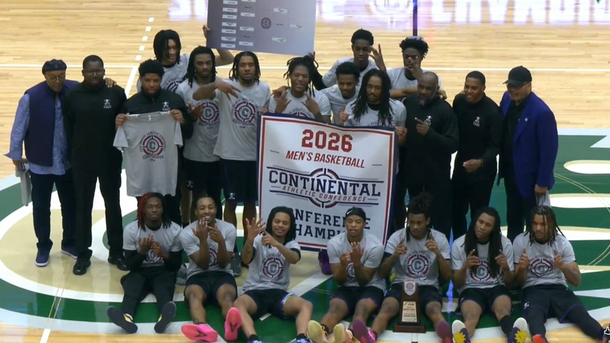 The <a href="/ArkbaptistBB/">Arkansas Baptist College Men’s Basketball</a> Buffaloes are <a href="/CAC_SportsNAIA/">Continental Athletics</a> Champions for the first time!!

Arkansas Baptist beat Georgia Gwinnett, 82-78, in the tournament title game and will represent the CAC in this year's #NAIA Tournament.