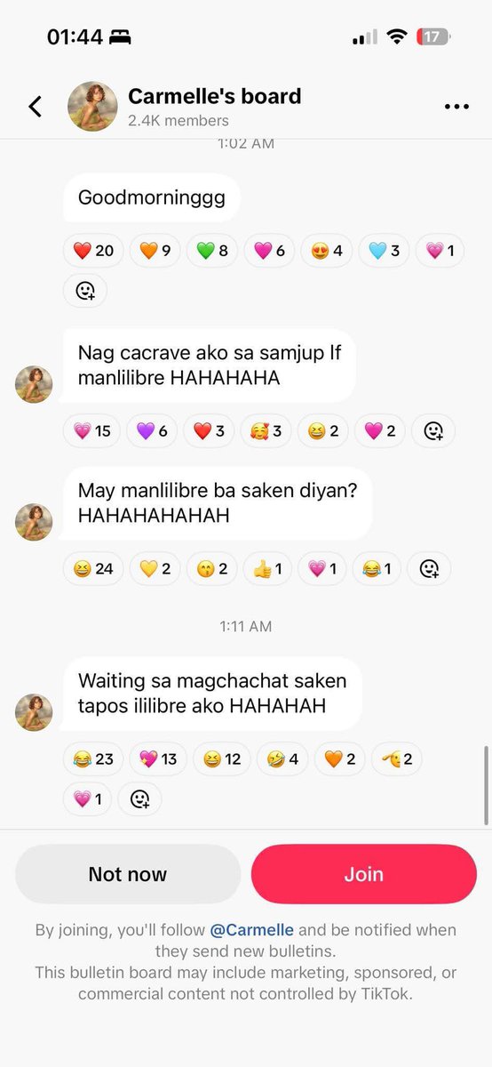 Claiming that she is Carmelle Collado!, fake account po , dami na niya napaniwala na siya si carmelle even some comments , ganap na ganap ang pagiging Carmelle.. Report everyone and stay vigilant... 

Fake username : @_carmellecollado1