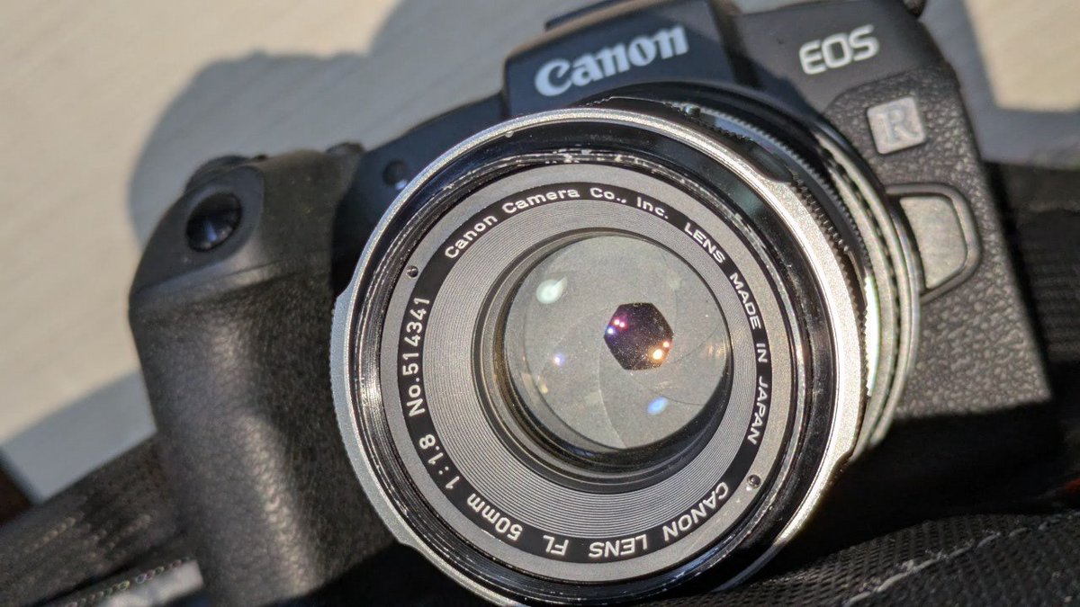 ジャンクの、samurai x3.0を、買ったときに、Canon FL50mm F1.8(後期型