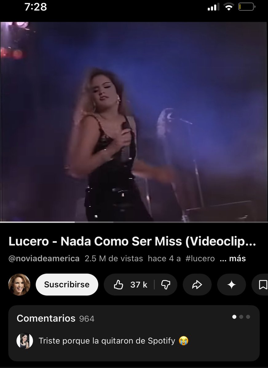 VicentCastil's tweet photo. Ola @LuceroMexico oye puedes hacer que pongan el álbum de Sólo pienso en ti en @Spotify quiero escuchar  Nada como ser Miss. Si está en YouTube pero Nmchs ya pagué el Spotifai es 1ero ayúdame. #ShakiraEnElZócalo  #DomingoDeReflexiones https://t.co/GPZyHYzJGf