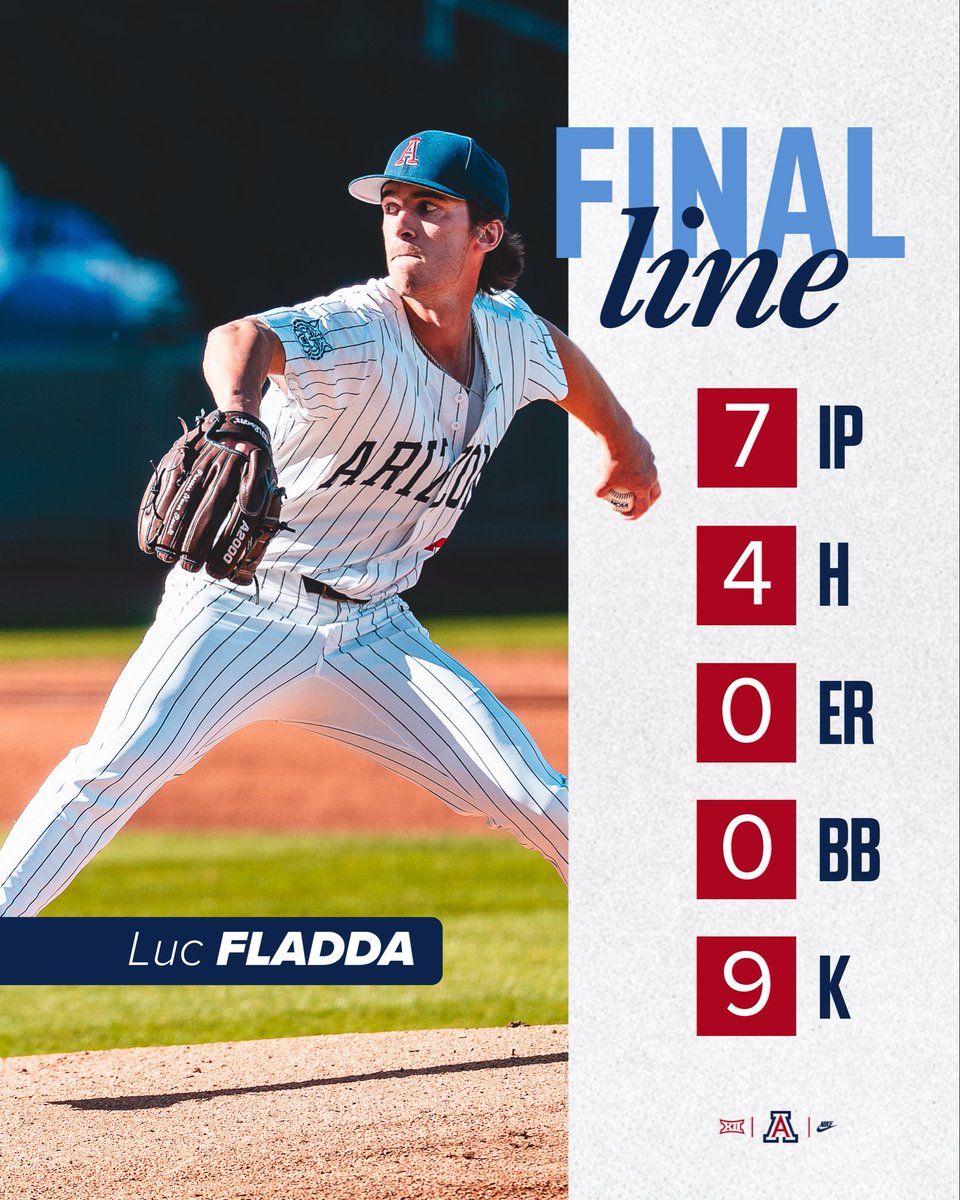 ArizonaBaseball's tweet photo. @LucFladda put on a SHOW 💥 https://t.co/sAFTl4JHs6