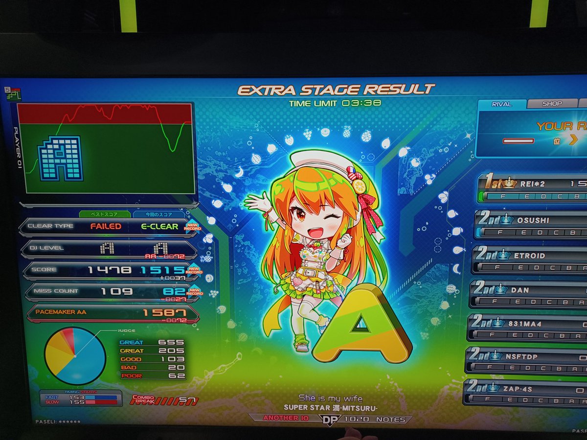 れいれいさんのぺちぺちびーと INFERNO(DPA)🟩 V(DPH)🟩 She is my