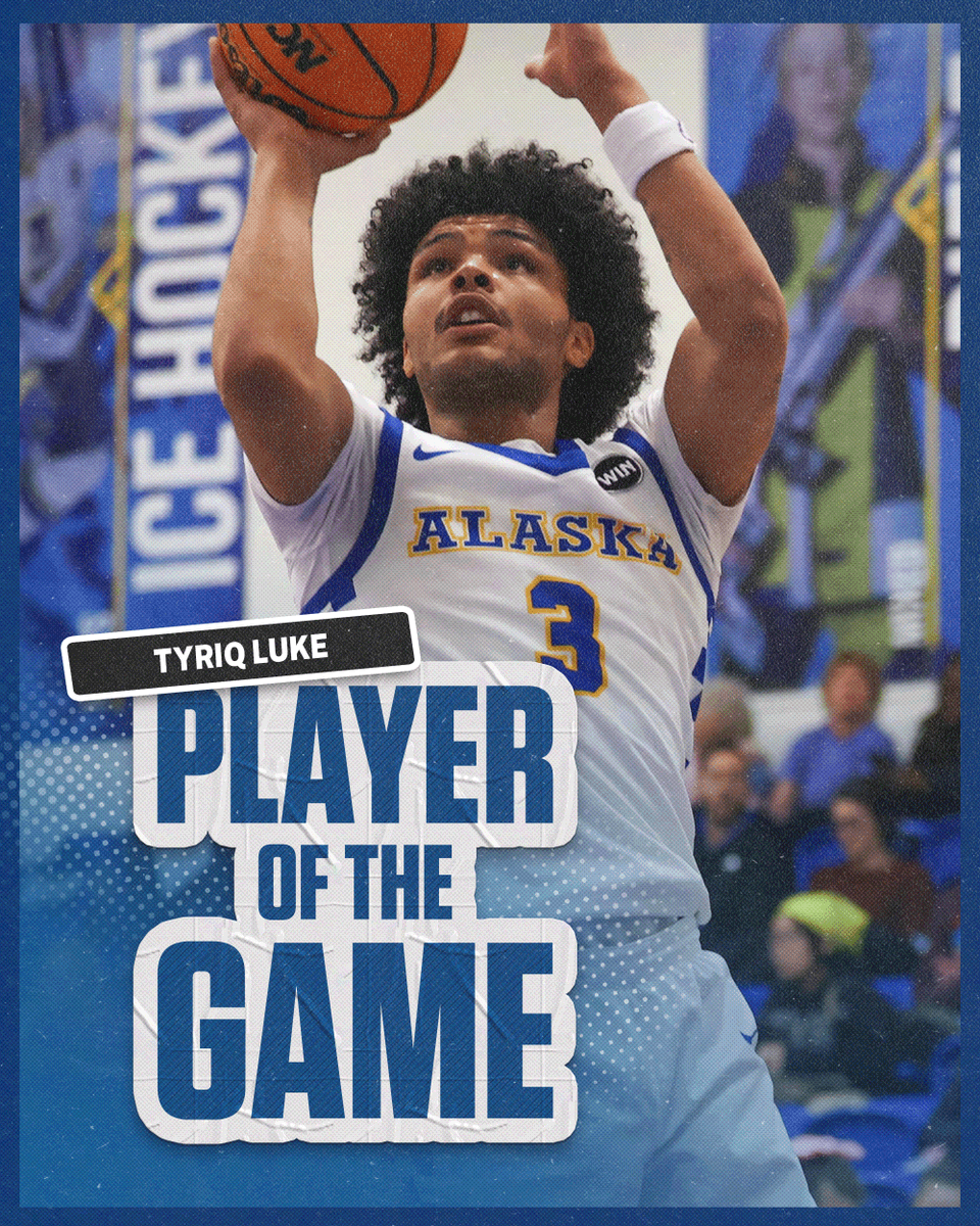 NanooksMBB's tweet photo. Tyriq Luke went off for 20 points in yesterday's win over Western Oregon, knocking down a team-high three shots from beyond the arc. He added three assists and a steal to help the 'Nooks punch their ticket to the GNAC Championships!

#NanookNation x #gnacmbb https://t.co/Ua3VqDSs04