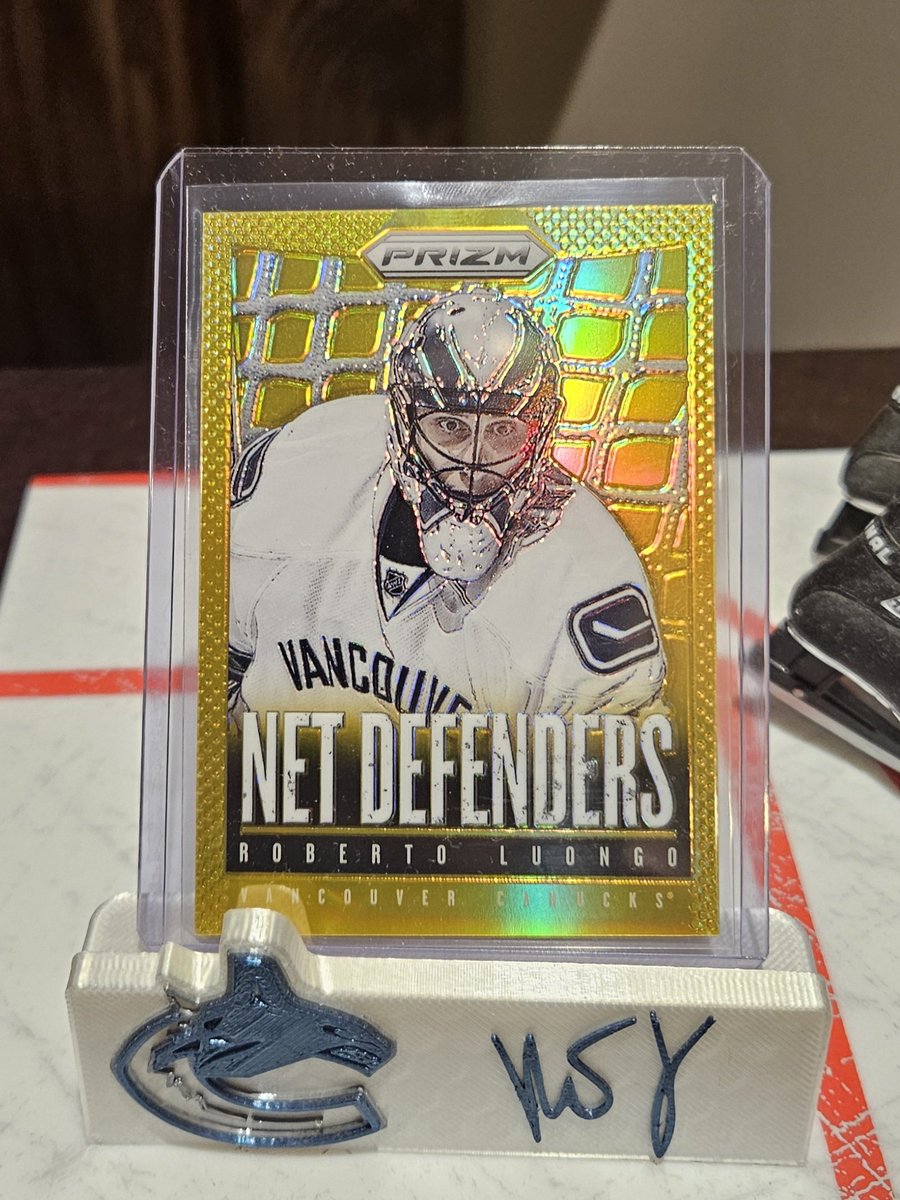 Mailday!!!  Luongo #3317
13-14 Panini Prizm Net Defenders Gold /10
<a href="/strombone1/">Strombone</a> <a href="/Canucks/">Vancouver Canucks</a> <a href="/PaniniAmerica/">Panini America</a>