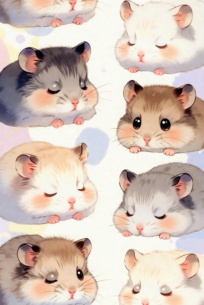 おねむなハムちゃんず🐹💤
