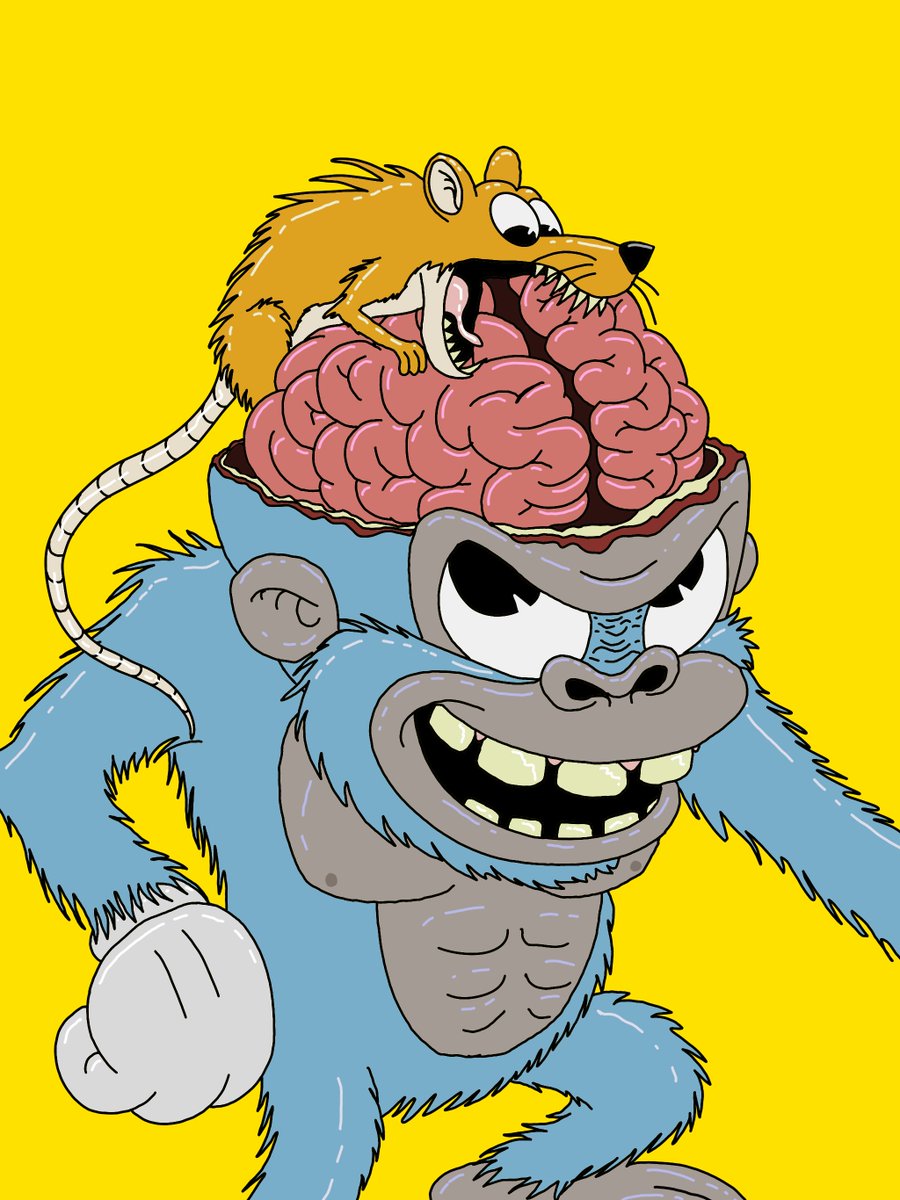 grude240's tweet photo. MonkeyBrains #art #artist #artwork #drawing #love #photography #digitalart #painting #instagood #artistsoninstagram #illustration #design #photooftheday #arte #instagram #sketch #beautiful #artoftheday #nature #fanart #like #picoftheday #draw #follow #X #music #style #contemporaryart #handmade