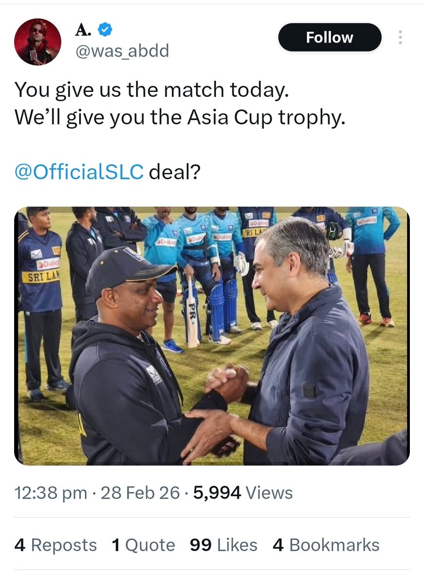 ManashJMahanta1's tweet image. One match fixture spotted, and this person’s tweet already raises serious questions. Read it carefully and decide what it sounds like.
#INDvWI
#SLvsPAK
 @was_abdd