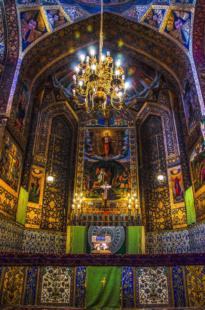 The interior of the Armenian Vank Cathedral, Isfahan, Iran ✝️🇮🇷