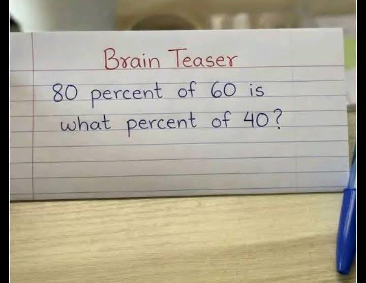 Brain teaser 🧠