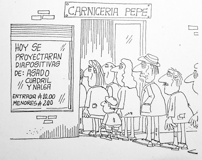AHGArgentino's tweet photo. Por Ibañez.
Tomado de su libro de "Grandes Humoristas Argentinos" de Ed. Hyspamerica (1989) https://t.co/CrLRd7Hpgo